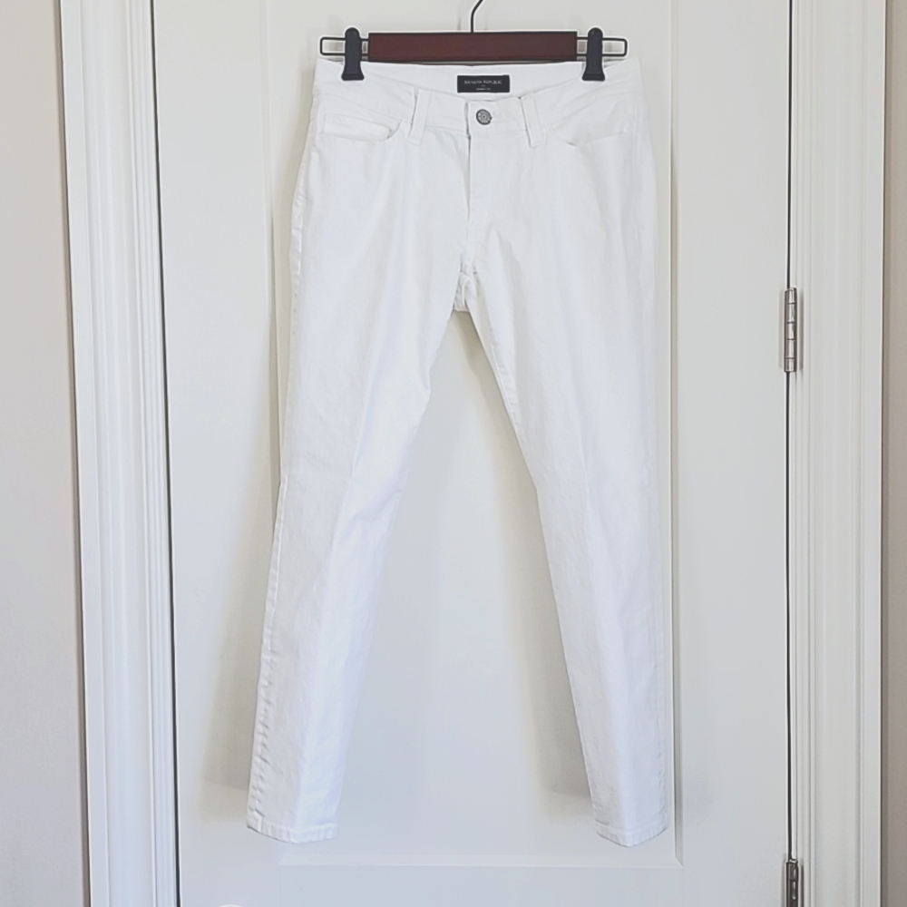 Banana Republic White Crop Jeans Size 27/4
